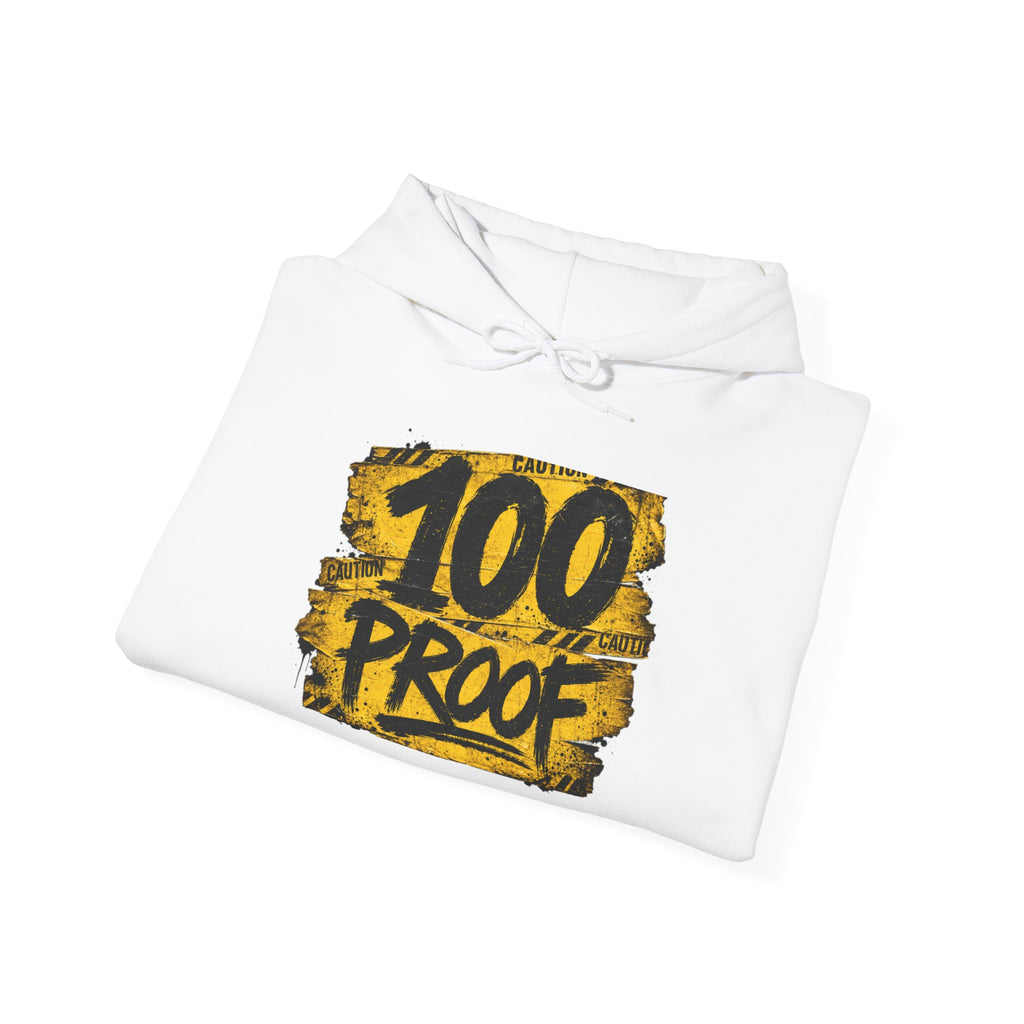 100 PROOF NAME 'CAUSION Unisex Heavy Blend™ Hooded Sweatshirt