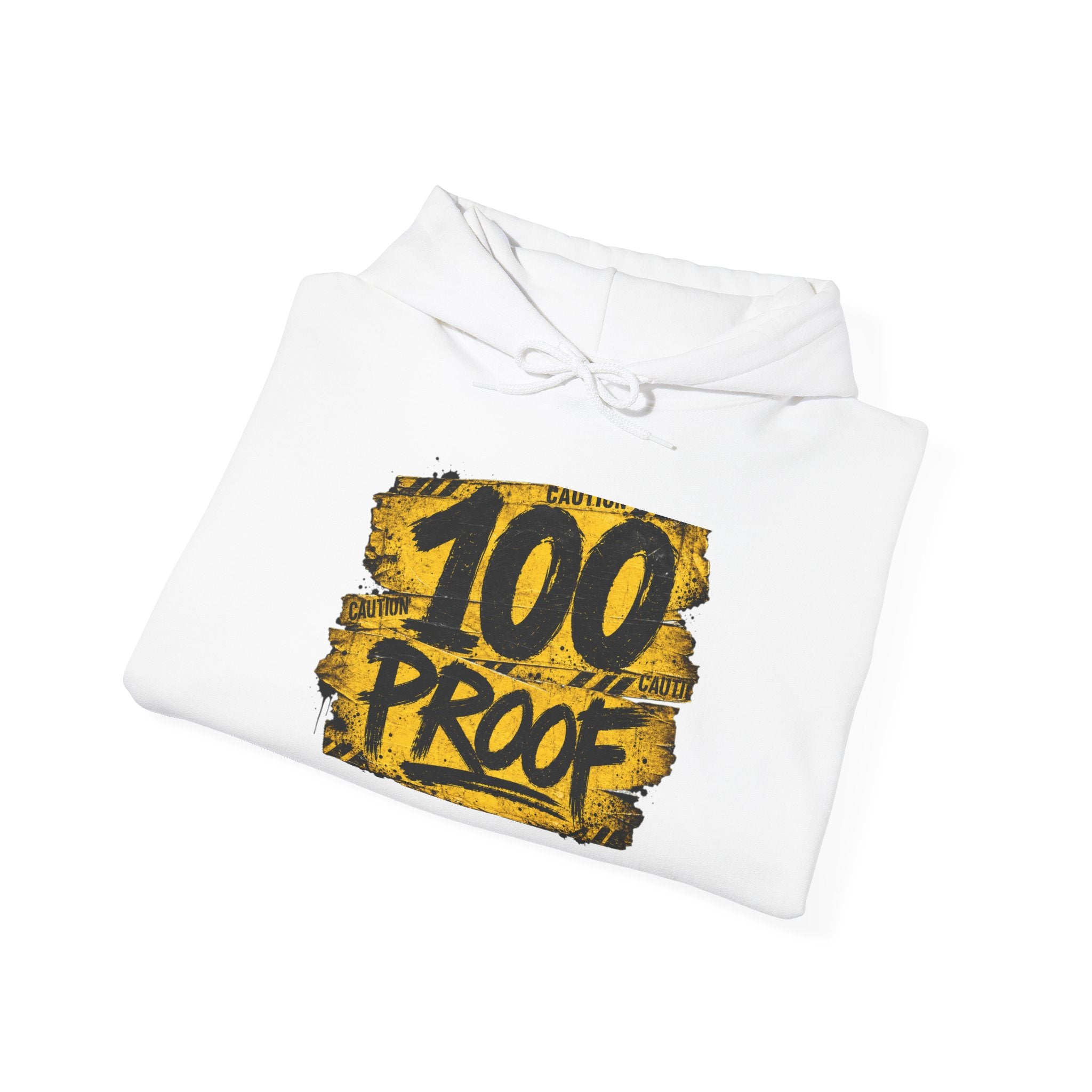 100 PROOF NAME 'CAUSION Unisex Heavy Blend™ Hooded Sweatshirt