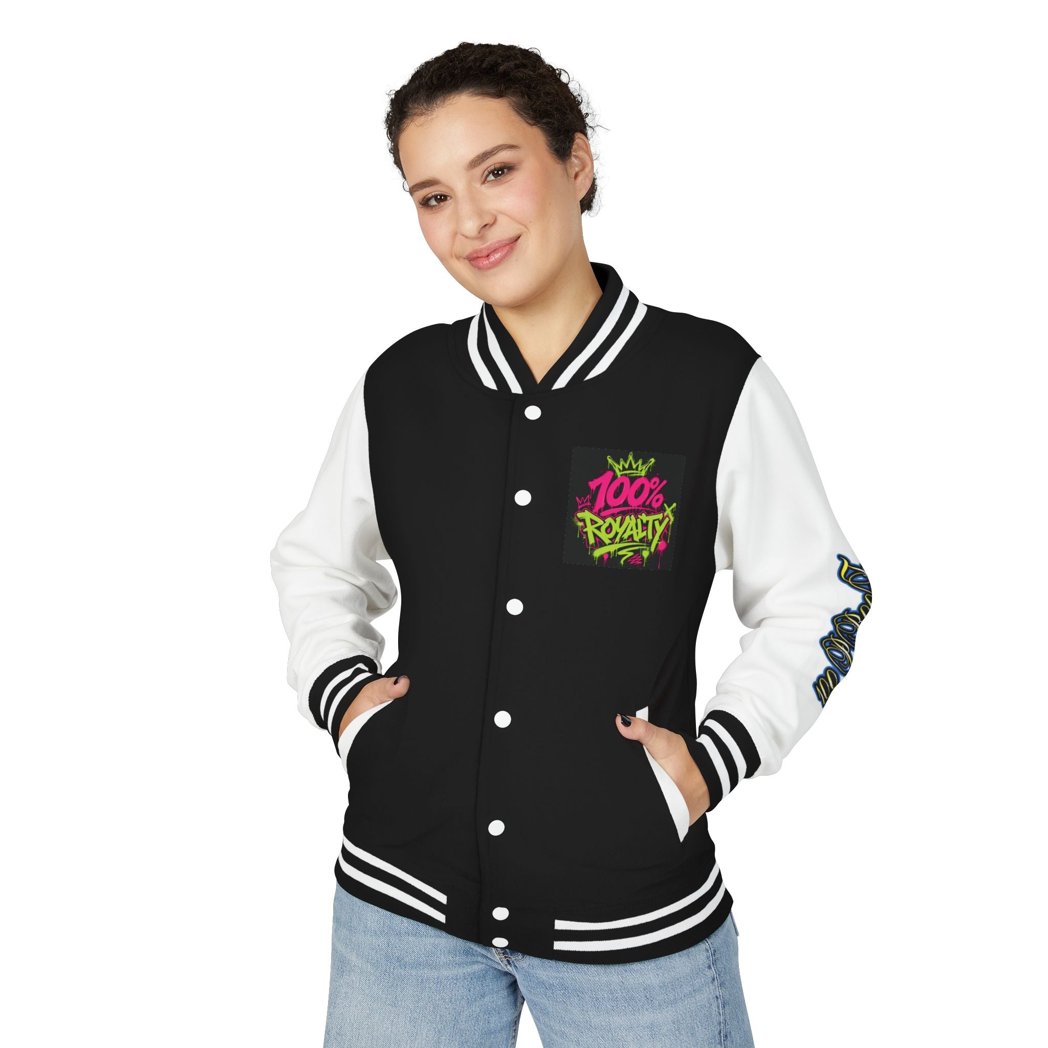 Tha 💯% Club ' Unisex Heavyweight Letterman Jacket