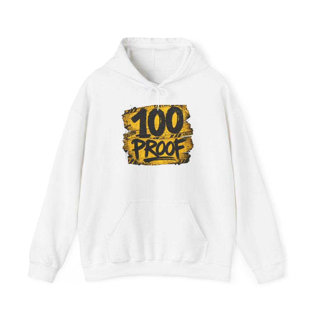 100 PROOF NAME 'CAUSION Unisex Heavy Blend™ Hooded Sweatshirt